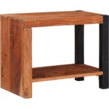 vidaXL Knjižna omara Rjava, Črna 50 x 30 x 40 cm Masiven les akacije | Shoptok.si