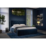 Boxxx OBLAZINJENA POSTELJA 180 cm x 200 cm , tekstil modra | Shoptok.si