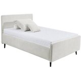 MID.YOU OBLAZINJENA POSTELJA 140 cm x 200 cm , tekstil, leseni material krem barve | Shoptok.si