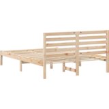  Krevetna konstrukcija Smeđa 120 x 200 cm Čvrsta borova drva | shoptok.hr