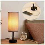  Brilagi - Stona lampa sa USB priključkom TABLON 1xE27/25W/230V crna/siva | Eponuda.com