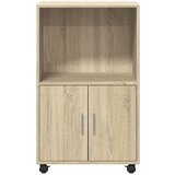 Ormarić s kotačima boja hrasta 55x40x91 cm konstruirano drvo | shoptok.hr