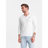 Ombre Set of men's SLIM FIT longsleeves with V-neck and logo 2-pack | shoptok.hr