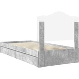  s od storage Betonski sivi 90 x 190 cm Konstruirano drvo | shoptok.hr