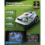 Ecovacs GOAT A1600 RTK robotska kosilnica (do 1600m2, LELS™ GPS navigacija, naklon do 50%, širina košnje 33cm, 400m2/h) - | Shoptok.si