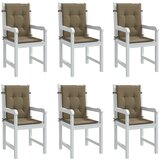 vidaXL Blazina za stol 6 kosov melanž taupe 100x50x4 cm blago Cene