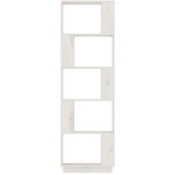 Ormarić za knjige / pregrada bijeli 51x25x163,5 cm od borovine | shoptok.hr