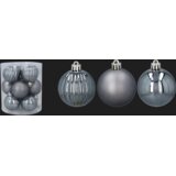 Molarem Home Set od 12 kuglica za božićno drvce – 5 cm, siva | shoptok.hr