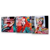 WALLXPERT dekorativna slika od kaljenog stakla faces (uv 858) 50 x 50cm | ePonuda.com