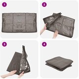  Kutija za pohranu s prozirnim prozorom na vrhu 2 pcs Siva | shoptok.hr