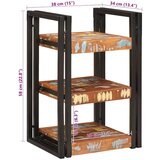 vidaXL Noćni ormarić 2 pcs Smeđa i crna Reciklirano solidno drvo | shoptok.hr