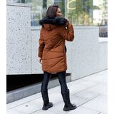 Gemre Brown jacket with detachable fur Riverton | Shoptok.si
