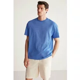 GRIMELANGE Rudy Men's Slim Fit 100% Cotton Mid-Length T-shirt