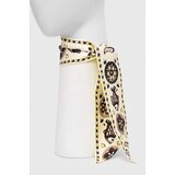Tory Burch Svilena rutica bež barva | Shoptok.si