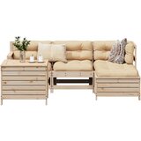 vidaXL 5-dijelni set vrtnih sofa od masivne borovine Cijene