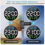 LIWANKAQI digitalna stenska ura z daljincem | Shoptok.si