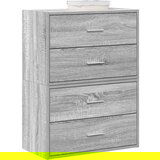 vidaXL Omarice z 2 predaloma 2 kosa siva sonoma 60x31x40 cm inž. les | Shoptok.si