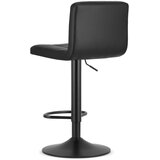  PROT okretni tabure od crne eko kože s crnom bazom x 2 | shoptok.hr