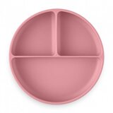 Petite&Mars Silikonski okrugli tanjur s odjeljcima i vakuumom 6 m+ Take&Match, Dusty Rose | Eponuda.ba