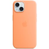 Apple iphone 15 silicone case magsafe orange sorbet, (20740859) | Shoptok.si