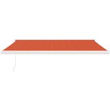  Tenda na uvlačenje narančasto-smeđa 4 5x3 m tkanina i aluminij | shoptok.hr