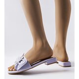  Purple elegant slippers with rhinestones Fifi | ePonuda.com