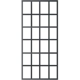 vidaXL Klizna vrata s priborom ESG staklo i aluminij 90 x 205 cm | shoptok.hr