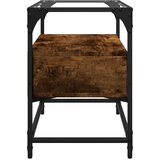TV ormarić sa staklenom površinom boja hrasta 60x35x51cm drveni | Eponuda.com