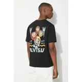 Evisu Pamučna majica Four Suits Daruma Printed za muškarce, boja: crna, s tiskom, 2ESHTM4TS1098