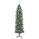  Umjetno vitko božićno drvce Zelena i bijela 240 cm | shoptok.hr