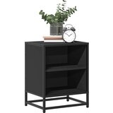 vidaXL Noćni ormarić crni 40x31x50 cm Konstruirano drvo i metal Cijene