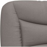 vidaXL Posteljni okvir z vzglavjem taupe 90x190 cm blago, (21081896) | Shoptok.si