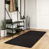 vidaXL Preproga s kratkimi vlakni mehka pralna črna 80x200 cm | Shoptok.si