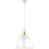Elstead Lighting Elstead Brynne LED 1 srednja kupolasta stropna viseča svetilka, krom, brušeno jeklo, (22098737) | Shoptok.si