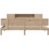 vidaXL Krevet s regalom za knjige bez madraca 180x200 cm od borovine | shoptok.hr