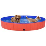 vidaXL Sklopivi bazen za pse crveni 200 x 30 cm PVC | shoptok.hr