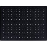  Glava za tuš od nehrđajućeg čelika 40 x 30 cm pravokutna crna | shoptok.hr