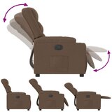  Naslonjač od tkanine smeđi | shoptok.hr