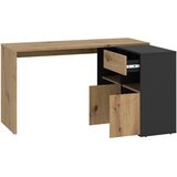 Modern Living Pisalna Miza Corner 1, Barva Hrasta, Antracit | Shoptok.si