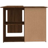  Kotna pisalna miza rjavi hrast 145x100x76 cm konstruiran les, (20640649) | Shoptok.si
