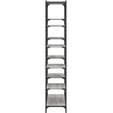  Regal za knjige siva boja hrasta 100x32x170 cm drvo i željezo | Eponuda.com