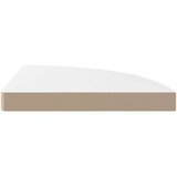vidaXL plutajuća kutna polica visoki sjaj bijela 35 x 35 x 3,8 cm MDF | shoptok.hr