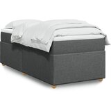  The Living Store Box spring postelja z vzmetnico temno siva 100x200 cm blago - Box Spring Postelja, (21457978) Cene