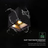  Solarna LED zidna svetiljka sa senzorom LED/9W/3,7V 3000/4000/5000K IP65 2600mAh crna | Eponuda.com