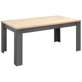 Bessagi Home Raztegljiva Miza Claudio, Temno Siva, Hrast, 160-200x90 | Shoptok.si