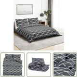 The Living Store Posteljnina siva 140x200 cm bombaž - Komplet Prevlek Za Odejo, (21743936) | Shoptok.si