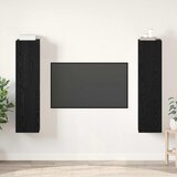  Set TV komoda 4 kom. Crni hrast Konstruirano drvo | shoptok.hr