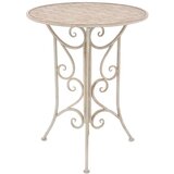Bistro 3-dijelni bistro set čelični bijeli | shoptok.hr