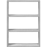 vidaXL Stenska polica siva sonoma 43x9x60 cm inž. les | Shoptok.si