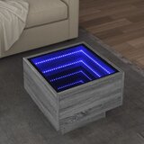 Furnova Stranska mizica z LED siva sonoma 40x40x30 cm inženirski les, (21913157) | Shoptok.si